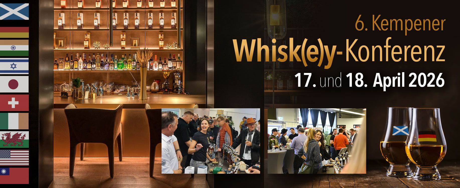 6. Kempener Whisk(e)y-Konferenz: Bar-Szene und Teilnehmerbilder, 17.-18. April 2026.