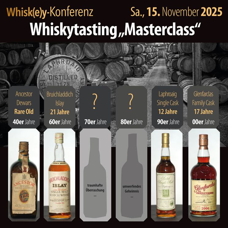 Whisky-Tasting "Masterclass" am 15. Nov. 2025 um 19:30 Uhr