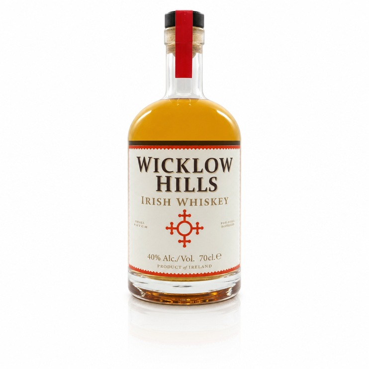 Flasche Wicklow Hills Irish Whiskey, 40% Alkohol, 70 cl.